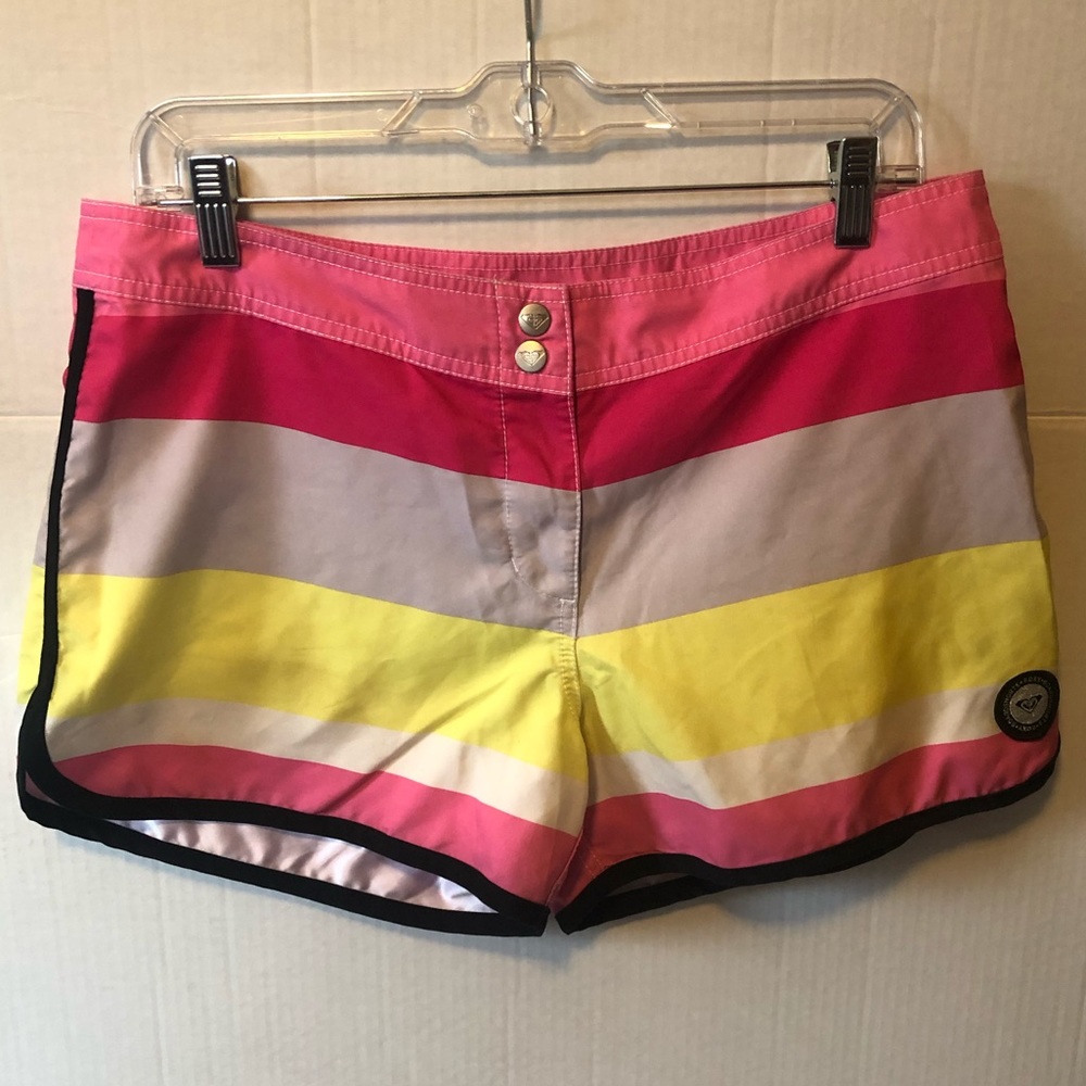 Roxy Board Shorts pink stripe size large